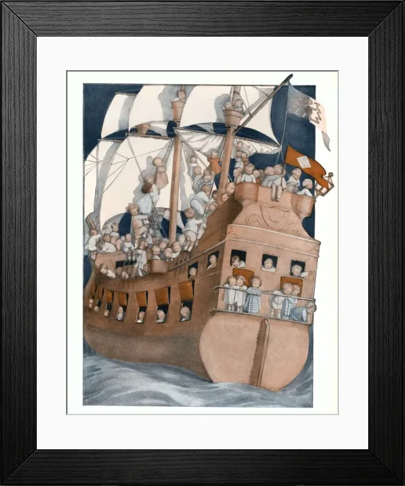 Framed Print : All Aboard for Fairyland by Susan Beatrice Pearse Framed Print : All Aboard for Fairyland by Susan Beatrice Pearse