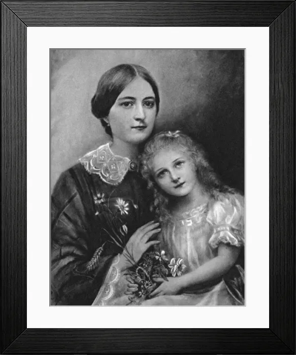 Framed Print : Therese and her Maman Framed Print : Therese and her Maman
