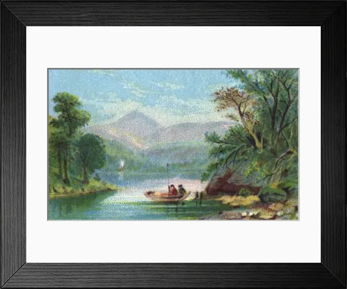 Framed Print : Boating on Italian Lake Framed Print : Boating on Italian Lake