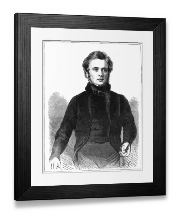 Framed Print : John Bright at Age 32 Framed Print : John Bright at Age 32