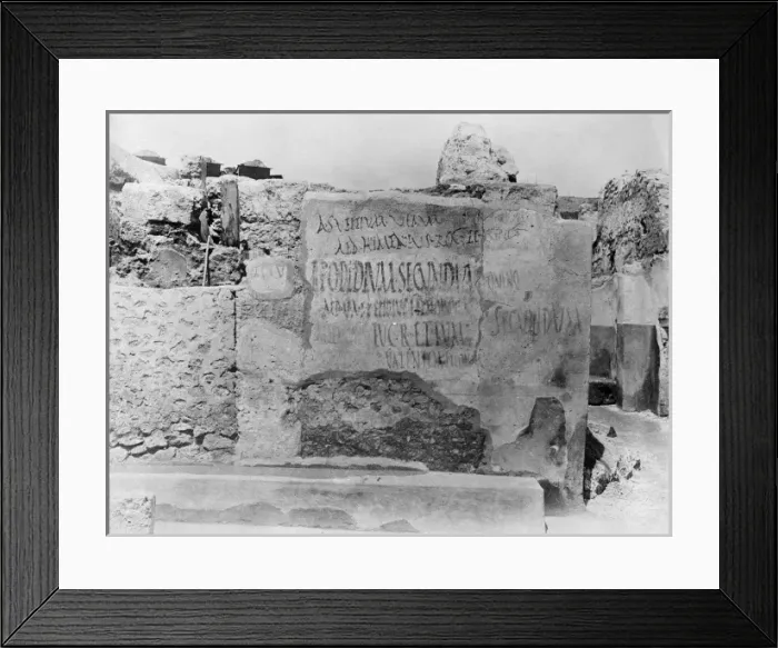 Framed Print : Pompeii Election Poster Framed Print : Pompeii Election Poster