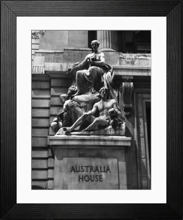 Framed Print : Australia House Statue Framed Print : Australia House Statue