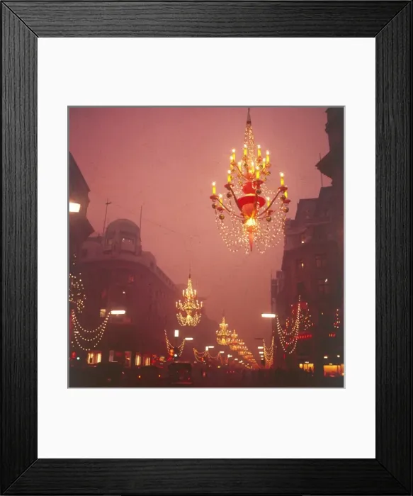 Framed Print : London Christmas Lights Framed Print : London Christmas Lights