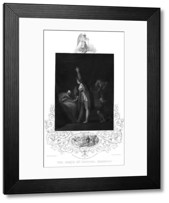 Framed Print : Henry Beaufort Deathbed Framed Print : Henry Beaufort Deathbed