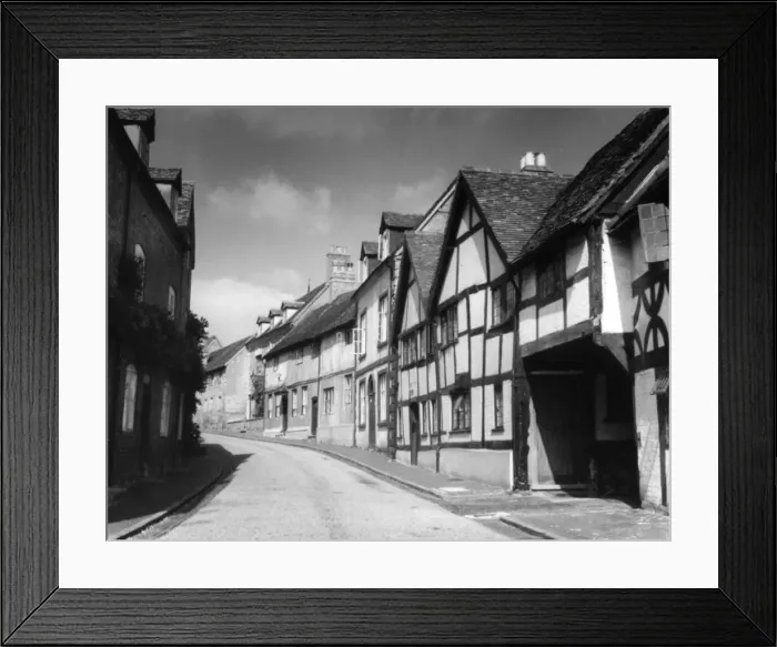 Framed Print : Tudor Houses Framed Print : Tudor Houses