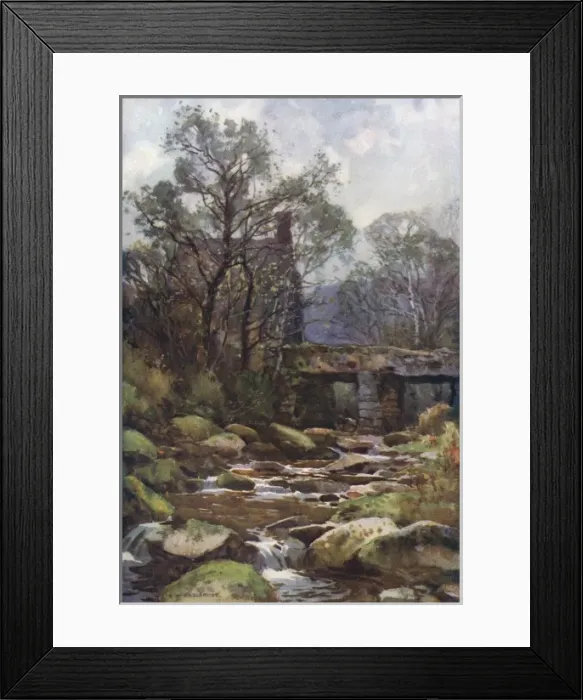 Framed Print : Dartmoor - Ockery Bridge