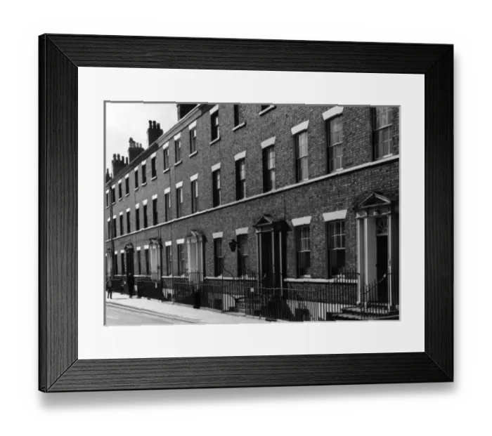 Framed Print : Georgian Terrace Framed Print : Georgian Terrace