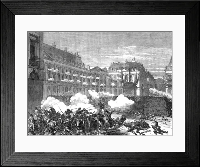Framed Print : Attacking Communards Framed Print : Attacking Communards