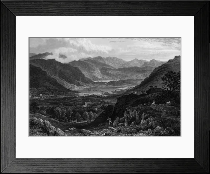 Framed Print : Rydal Water and Grasmere, Lake District Framed Print : Rydal Water and Grasmere, Lake District