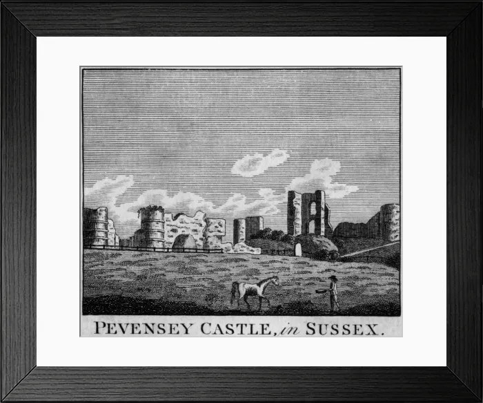 Framed Print : Pevensey Castle, Sussex Framed Print : Pevensey Castle, Sussex
