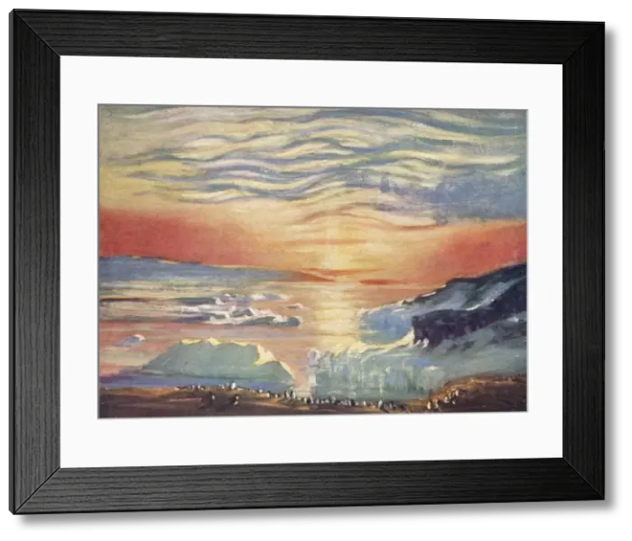 Framed Print : Antarctic Sunset Framed Print : Antarctic Sunset