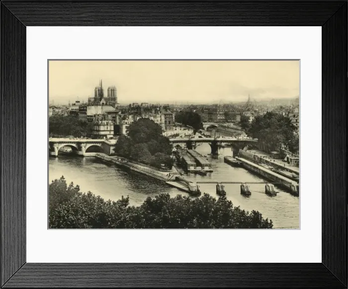 Framed Print : Paris Seine 1904 Framed Print : Paris Seine 1904