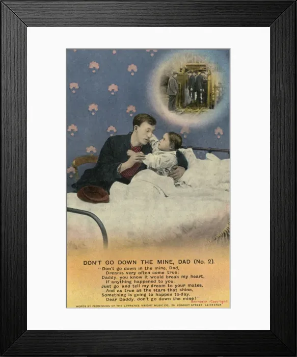 Framed Print : Dont Go down Mine - 2 Framed Print : Dont Go down Mine - 2