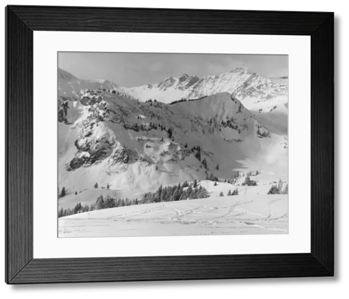 Framed Print : Snowy Mountains Framed Print : Snowy Mountains