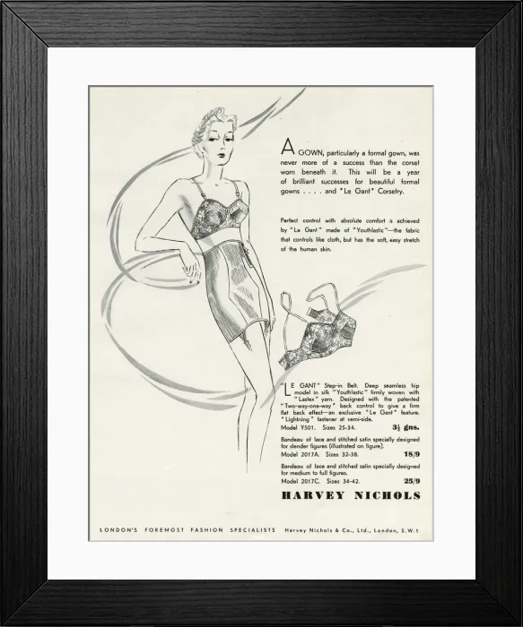 Framed Print : Advert for Le Gant corsets Framed Print : Advert for Le Gant corsets
