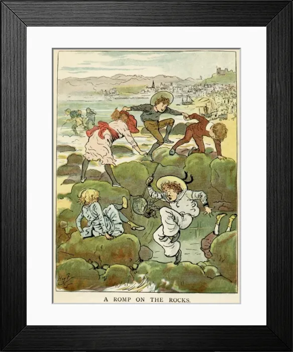 Framed Print : A Romp on the Rocks Framed Print : A Romp on the Rocks