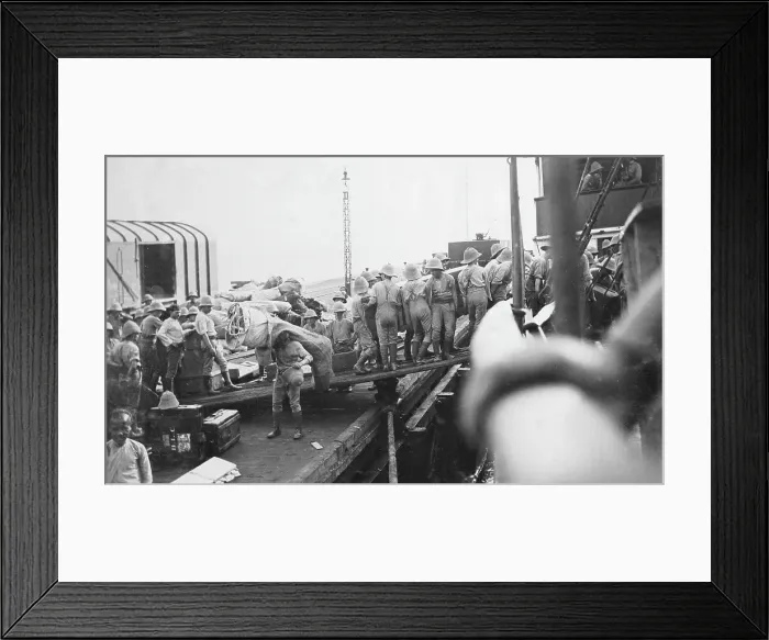 Framed Print : Inniskillings in transit Framed Print : Inniskillings in transit