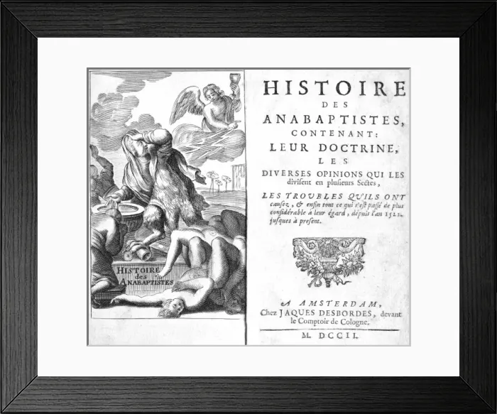 Framed Print : Anabaptists Allegory Framed Print : Anabaptists Allegory
