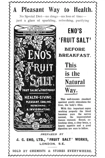 Advertisement for Enos Fruit Salt