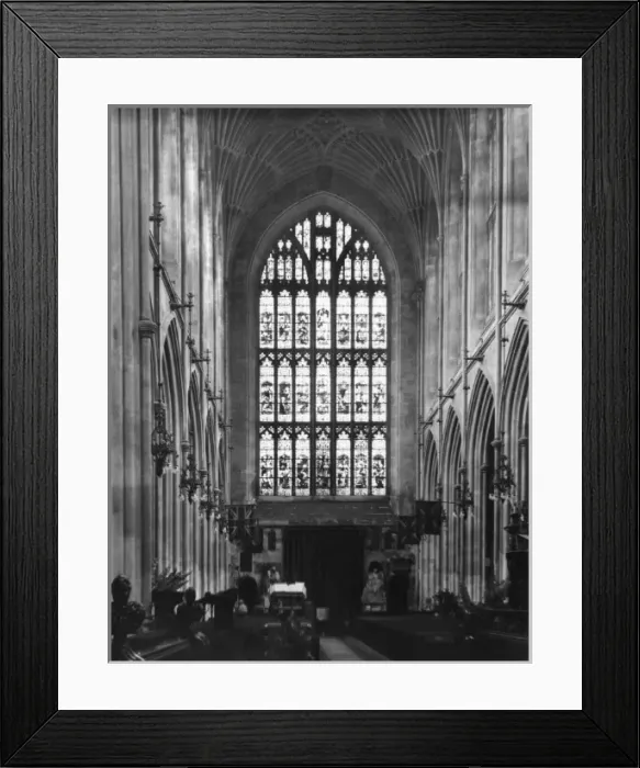 Framed Print : Bath Abbey West Window Framed Print : Bath Abbey West Window