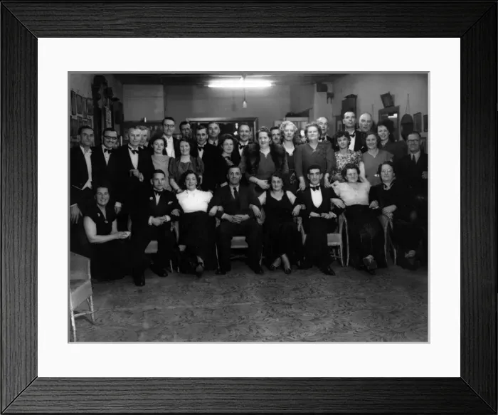 Framed Print : Social event, group photograph Framed Print : Social event, group photograph