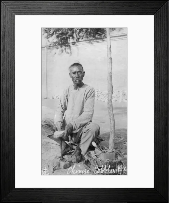 Framed Print : Chinese Cobbler Framed Print : Chinese Cobbler