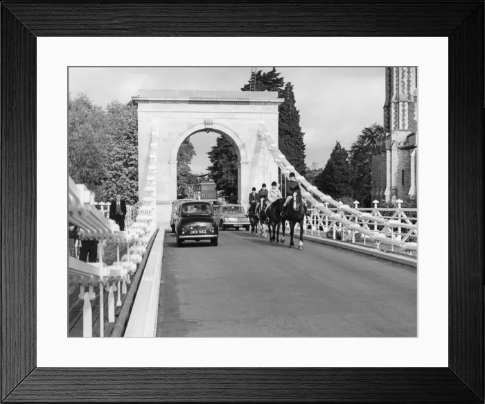 Framed Print : Marlow Suspension Bridge Framed Print : Marlow Suspension Bridge
