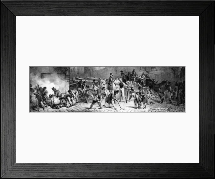 Framed Print : 1830 Revolution France Framed Print : 1830 Revolution France