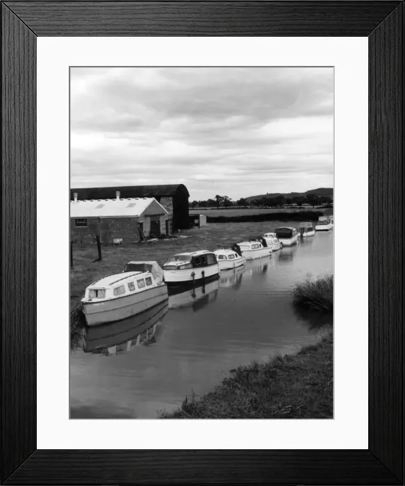 Framed Print : Moored Motor Cruisers Framed Print : Moored Motor Cruisers