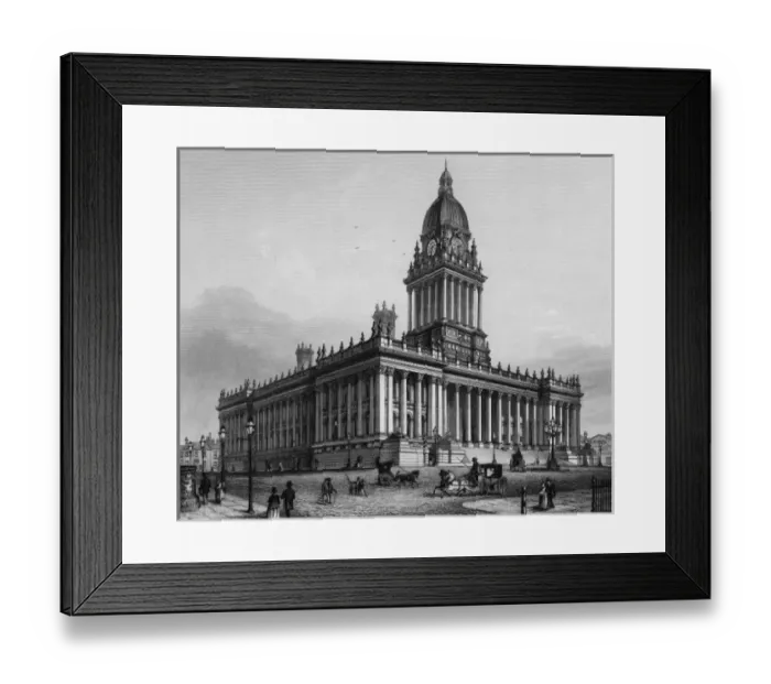 Framed Print : LEEDS. The Town Hall at Leeds, Yorkshire Date: circa 1860 Framed Print : LEEDS. The Town Hall at Leeds, Yorkshire Date: circa 1860