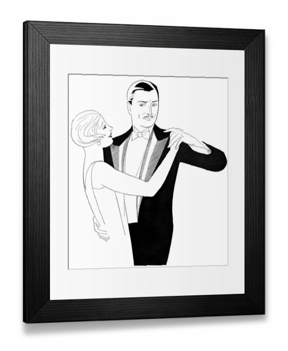 Framed Print : Couple dancing Framed Print : Couple dancing