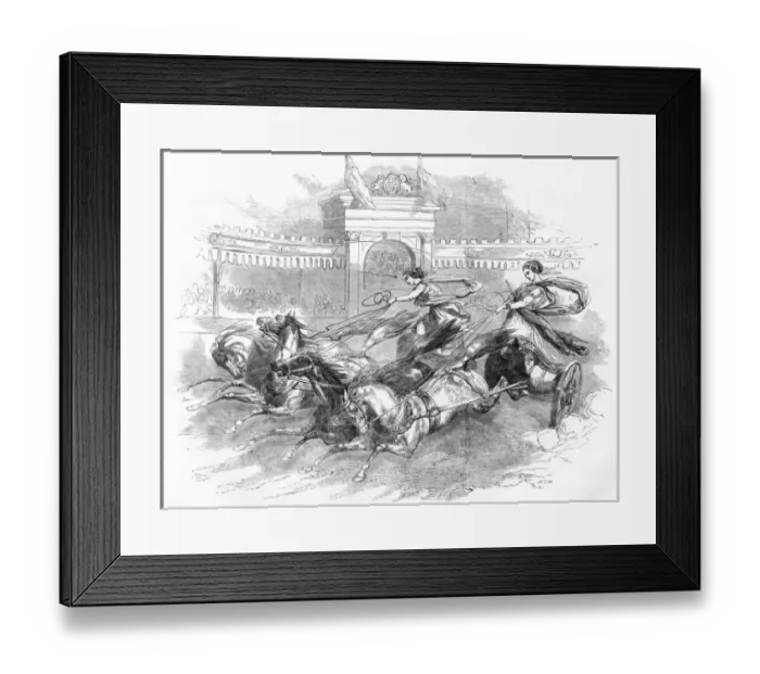 Framed Print : Battys Grand National Hippodrome, London, 1851 Framed Print : Battys Grand National Hippodrome, London, 1851