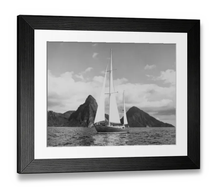 Framed Print : West Indies Yacht Framed Print : West Indies Yacht