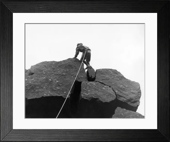 Framed Print : Rock Climber Framed Print : Rock Climber