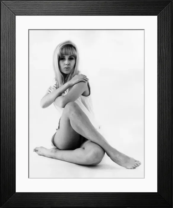 Framed Print : Cross-Legged Blonde Framed Print : Cross-Legged Blonde