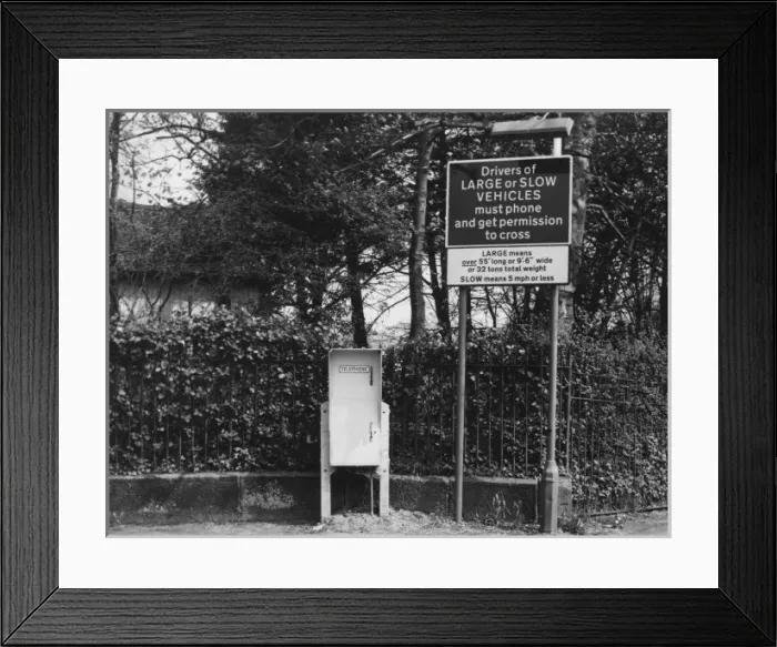 Framed Print : Railway Crossing Sign Framed Print : Railway Crossing Sign