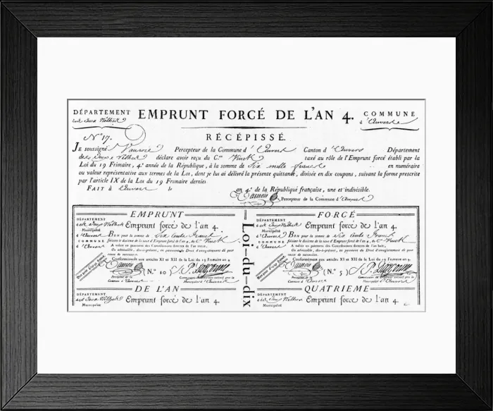 Framed Print : Forced Loans Framed Print : Forced Loans
