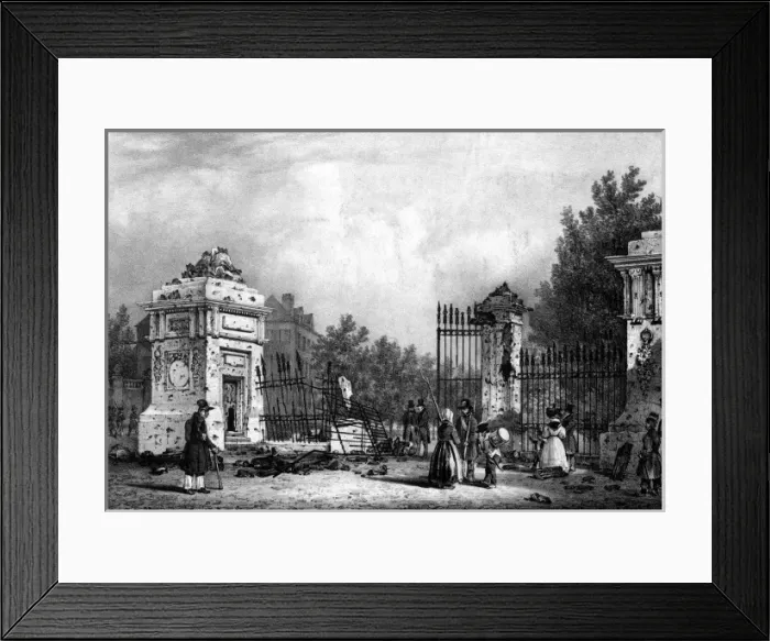 Framed Print : Place Royale Damage