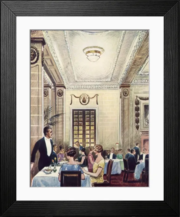 Framed Print : Hotel Cecil Grill Room Framed Print : Hotel Cecil Grill Room