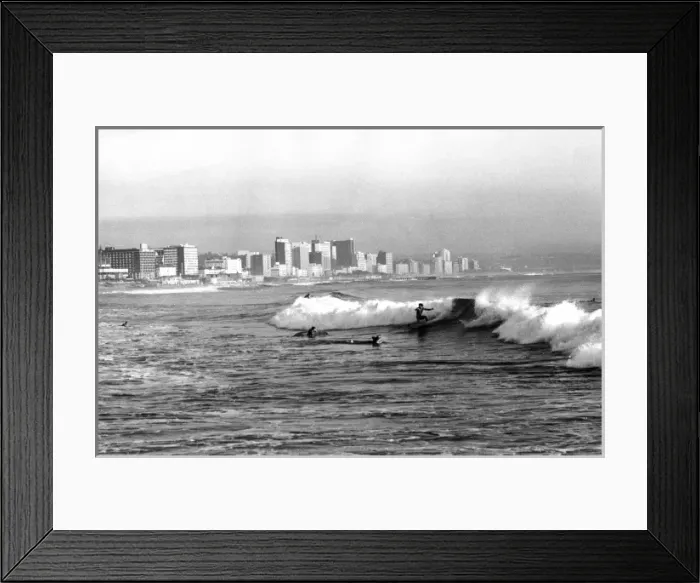 Framed Print : Durban Surfers Framed Print : Durban Surfers