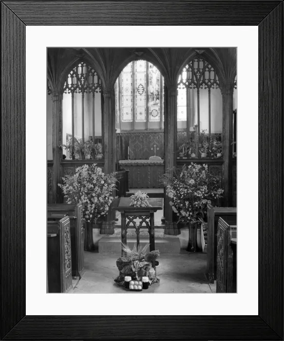 Framed Print : Harvest Festival Church Framed Print : Harvest Festival Church