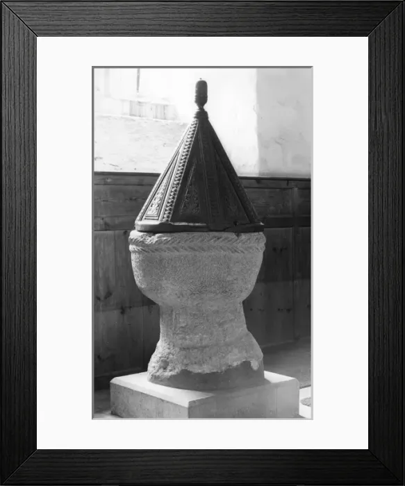 Framed Print : EARLY NORMAN FONT Framed Print : EARLY NORMAN FONT