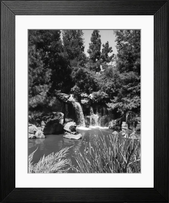 Framed Print : Busch Gardens Waterfall Framed Print : Busch Gardens Waterfall