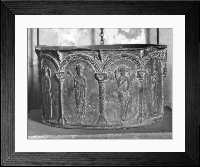 Framed Print : Lead Norman Font Framed Print : Lead Norman Font