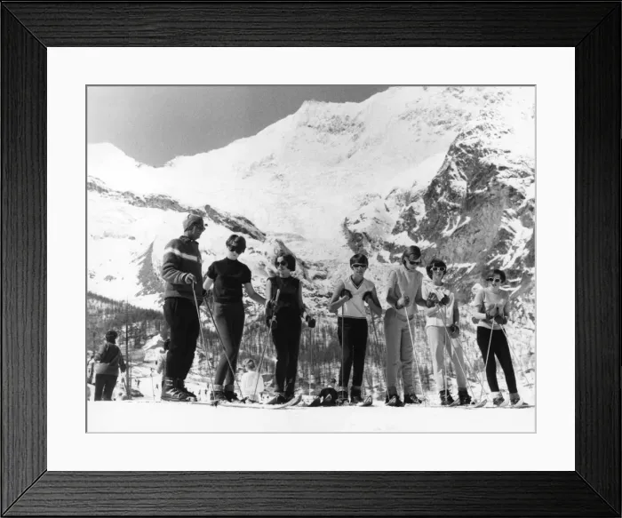 Framed Print : Learning to Ski Framed Print : Learning to Ski