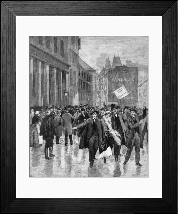 Framed Print : French Students Demo Framed Print : French Students Demo