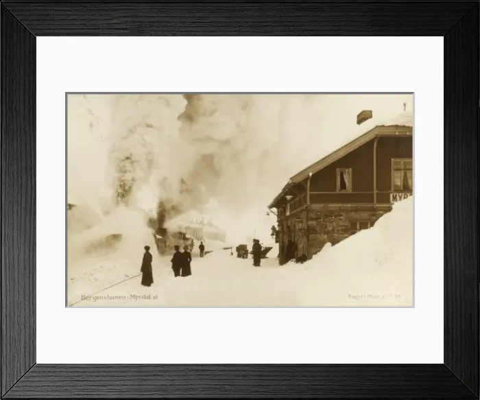 Framed Print : Bergensbanen Railway - Station at Myrdal Framed Print : Bergensbanen Railway - Station at Myrdal
