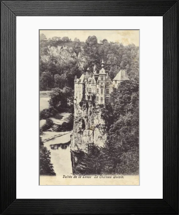 Framed Print : Belgium - Vallee de la Lesse - Le Chateau Walzin Framed Print : Belgium - Vallee de la Lesse - Le Chateau Walzin