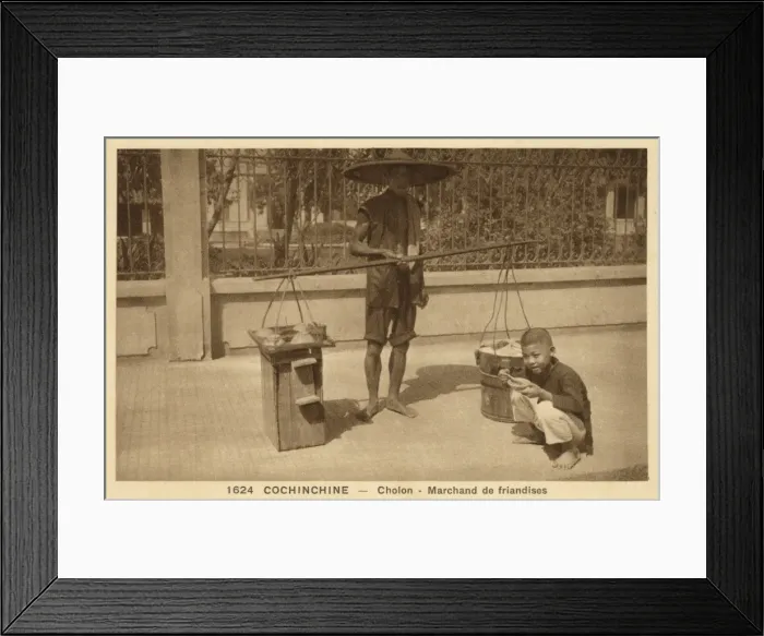 Framed Print : Cholon, Vietnam - Confectionary seller Framed Print : Cholon, Vietnam - Confectionary seller