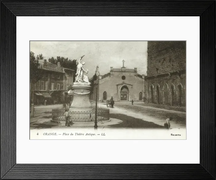 Framed Print : Place de Theatre Antique - Orange, France Framed Print : Place de Theatre Antique - Orange, France
